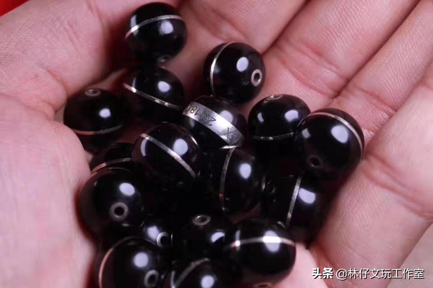 椰蒂手串原生态还是手工磨的好,椰蒂108颗手串佩戴图解