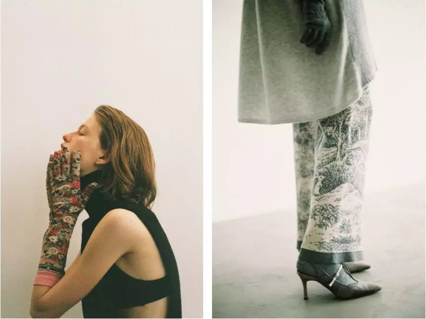 优雅气质花纹蕾丝船袜 (亚洲民族复古风短棉袜)