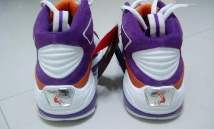 奥尼尔shaq系列篮球鞋白底黑皮面,奥尼尔自创shaq球鞋