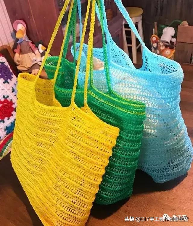 简单易学的编织包包教程,教程手工编织包包夏天大容量