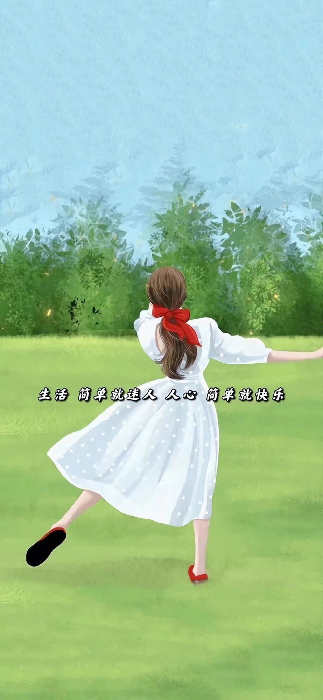 女人专用护眼绿色手机桌面壁纸,手机护眼壁纸高清绿色自然景色