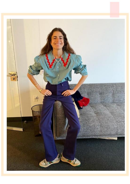 今年流行的简约风穿搭,简约时尚格子衣