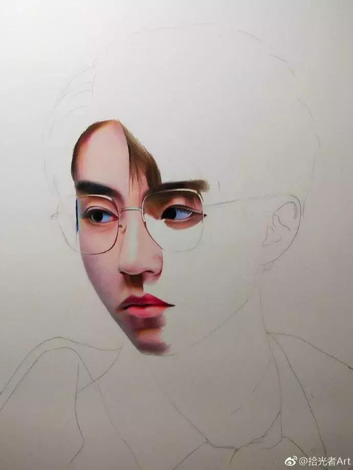 绘画~彩铅丨帅气的王俊凯，教程来了