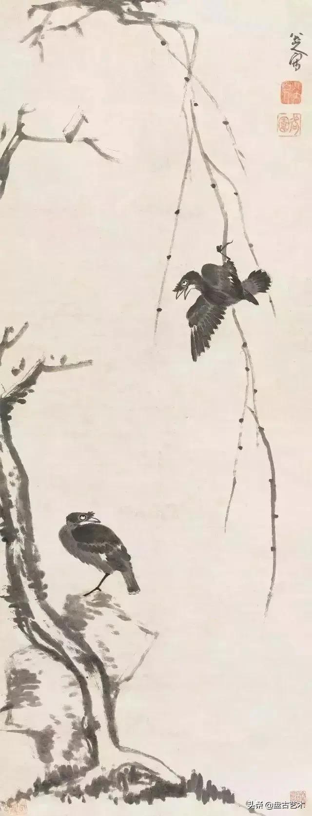 画出艺术家人生大寂寞的国画艺术作品——盘古油画艺术