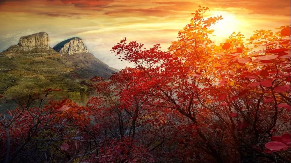 灵山秀水度深秋,灵山秀水堪称世外桃源