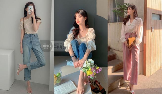 想要年轻减龄的穿搭,55分韩系穿搭