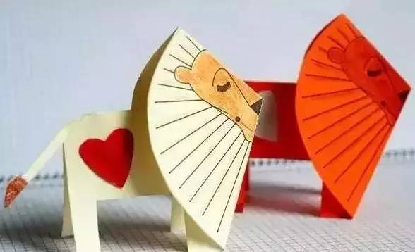 玉米叶手工粘贴画图幼儿园手工,老虎手工灯笼幼儿园手工制作