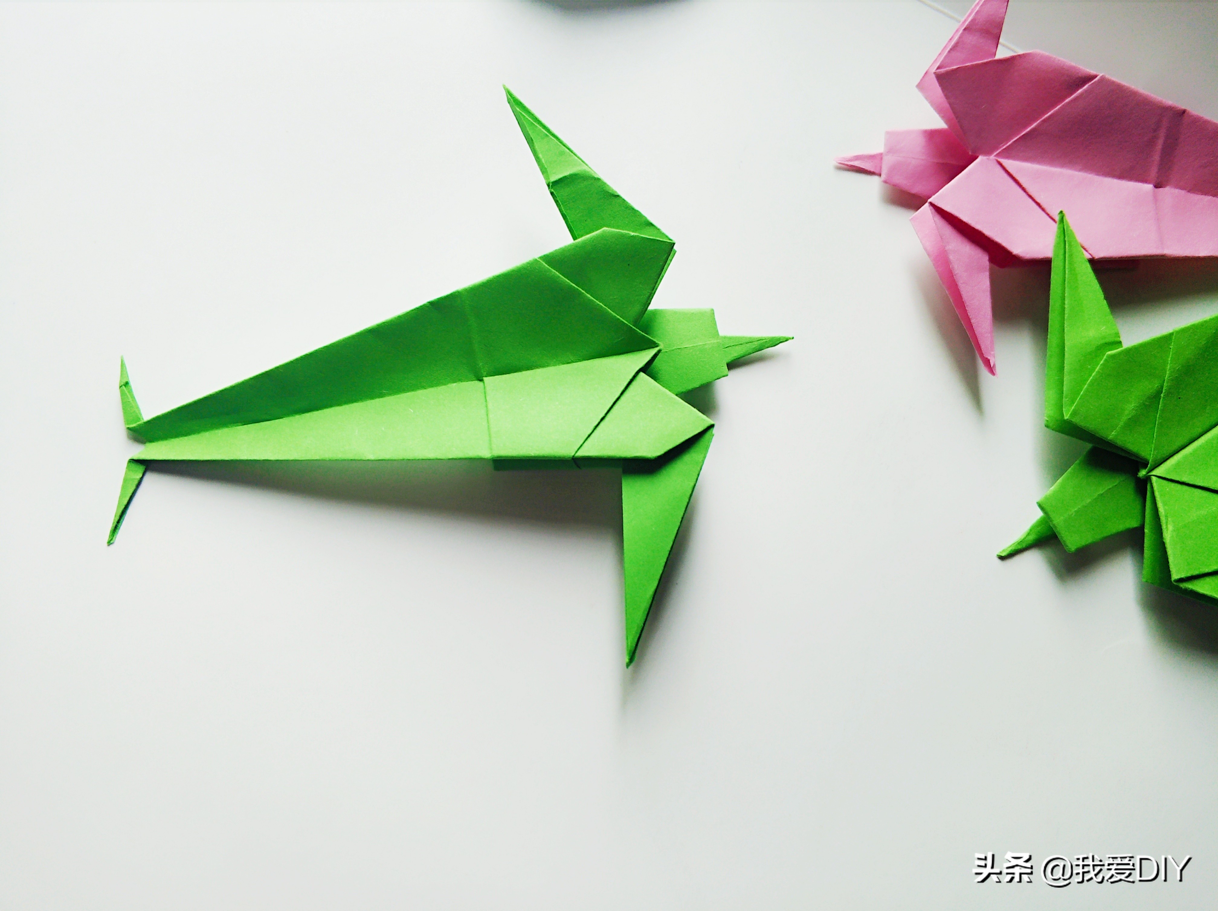 小燕子折纸步骤图解法,小燕子折纸教程简单