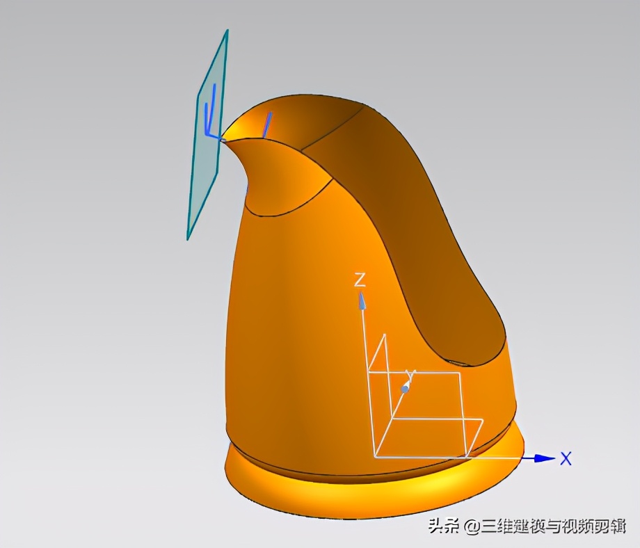 ug曲面之水龙头手把建模视频教程,ug12.0水壶要怎样画