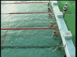 爬泳转身技术,爬泳中后交叉教学