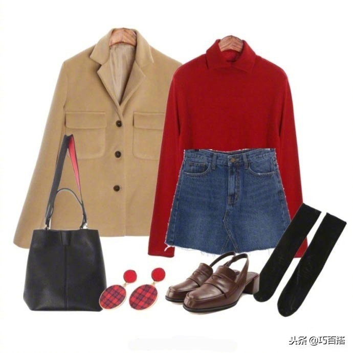 本命年红色毛衣怎么搭配外穿外套,红色毛衣本命年