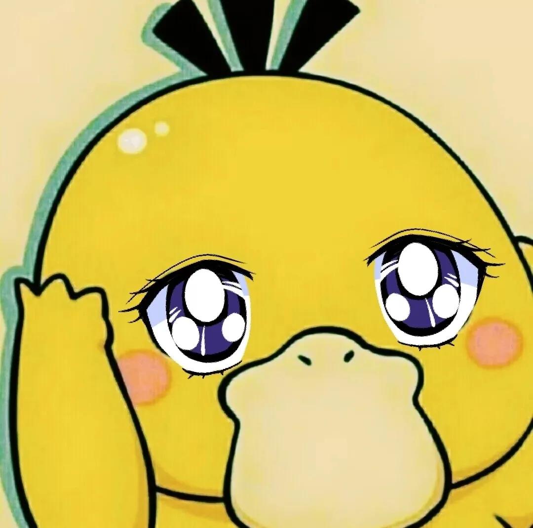 可达鸭头像图片,张嘴可达鸭头像