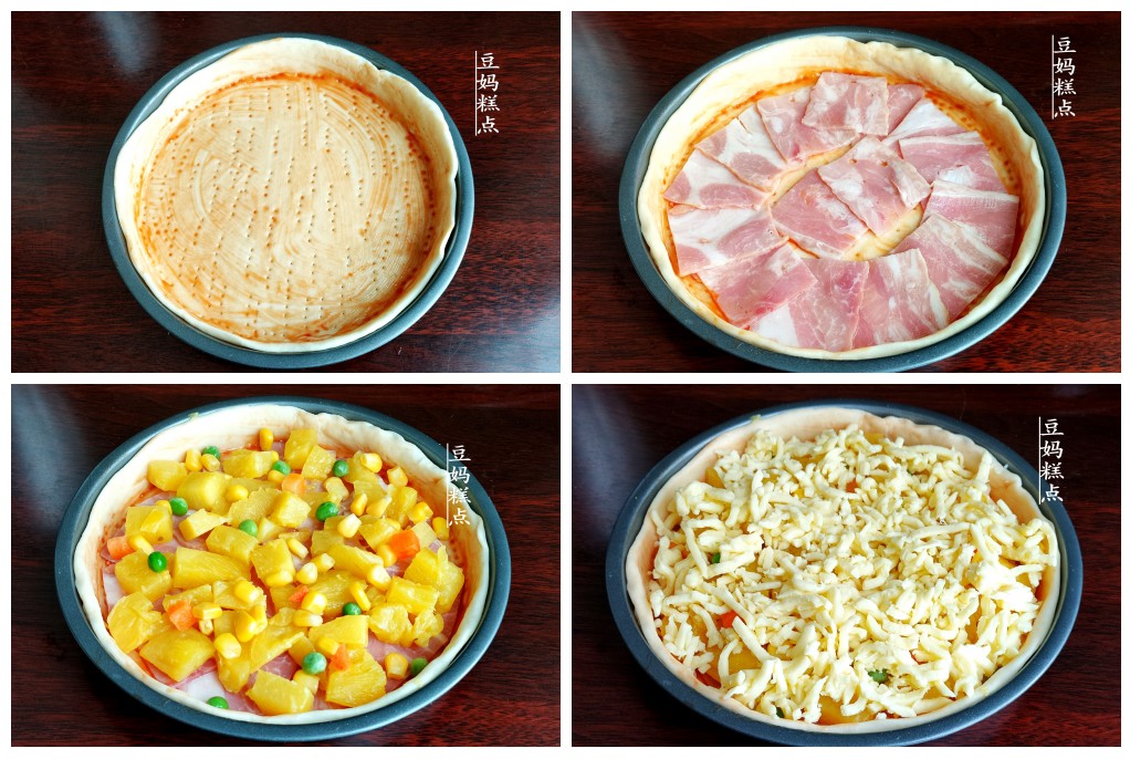 水果披萨怎么做好吃又简单视频,空气炸锅做水果披萨的家常做法