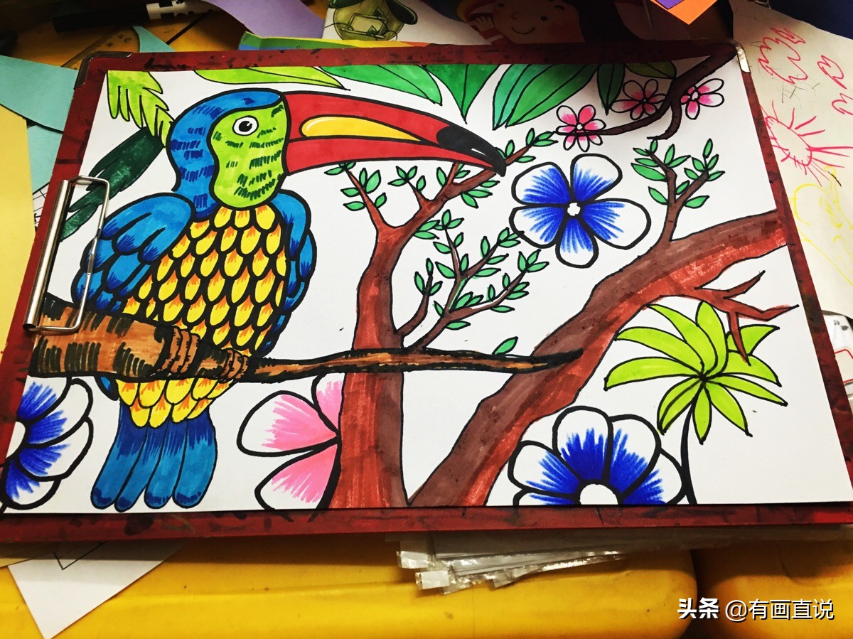 儿童创意画7-10岁变废为宝,儿童创意画7-10岁