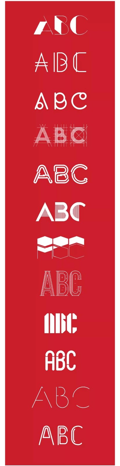 有创意的英文字体,55个英文字母创意字体设计欣赏