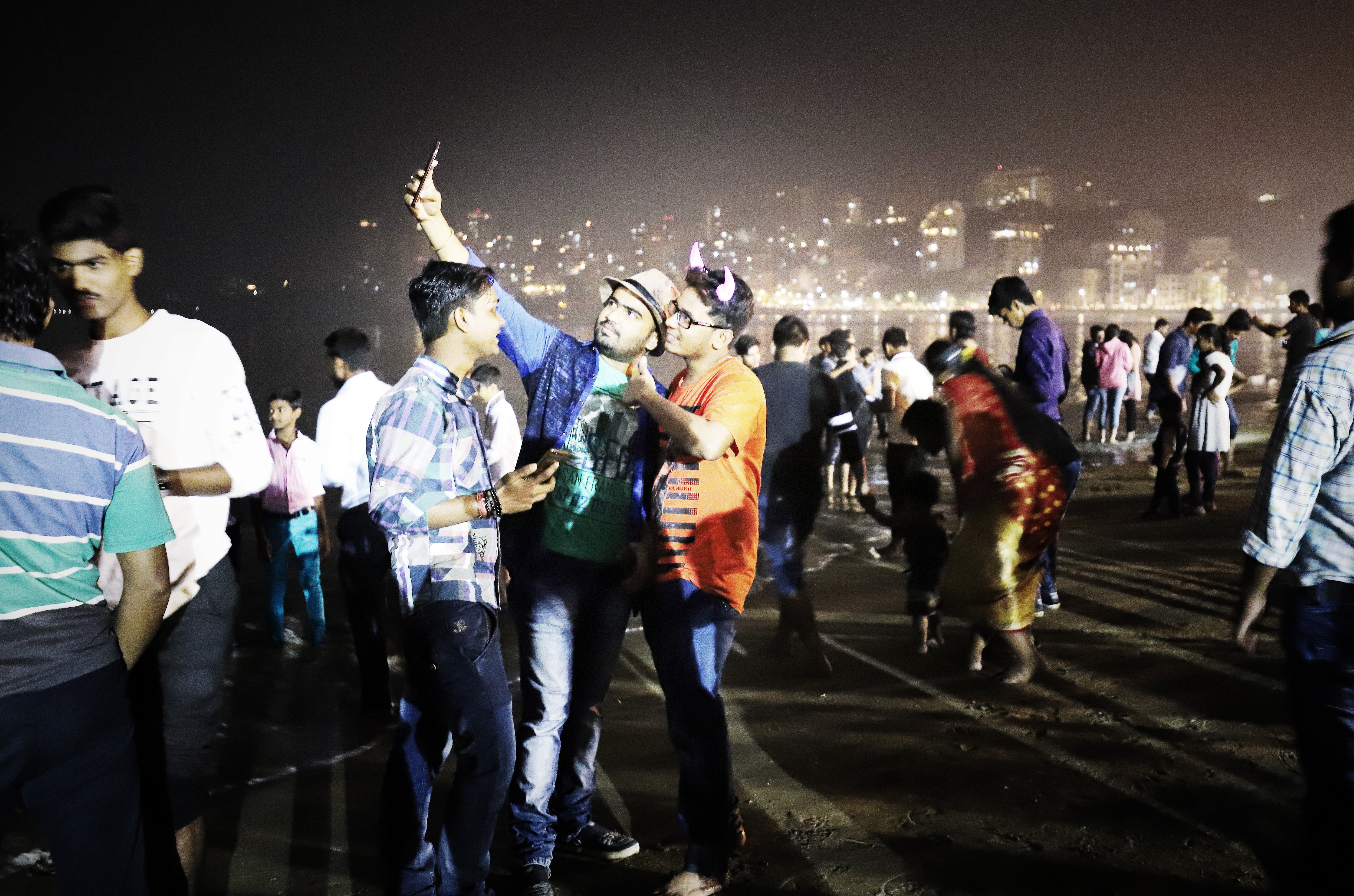 孟买外滩,印度孟买跨年