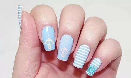 美甲小技巧贴甲片,简单美甲用贴纸