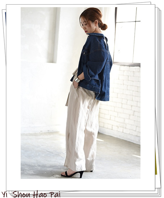 日系原单亚麻阔腿裤,亚麻阔腿裤穿搭夏季女正式场合