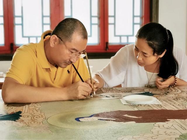 观音菩萨三十二像工笔画,观世音菩萨画像工笔画