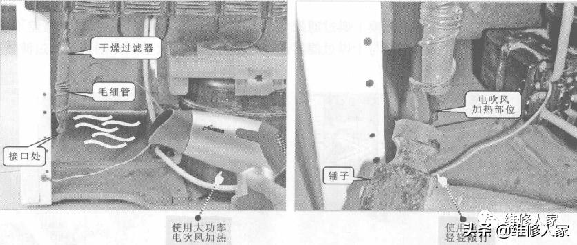 冰箱毛细管脏堵怎么判断,冰箱毛细管结冰什么故障