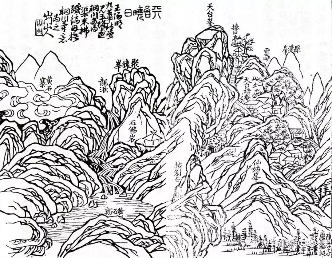 九华山手绘景区图,他花费了3年时间完成这幅画英文