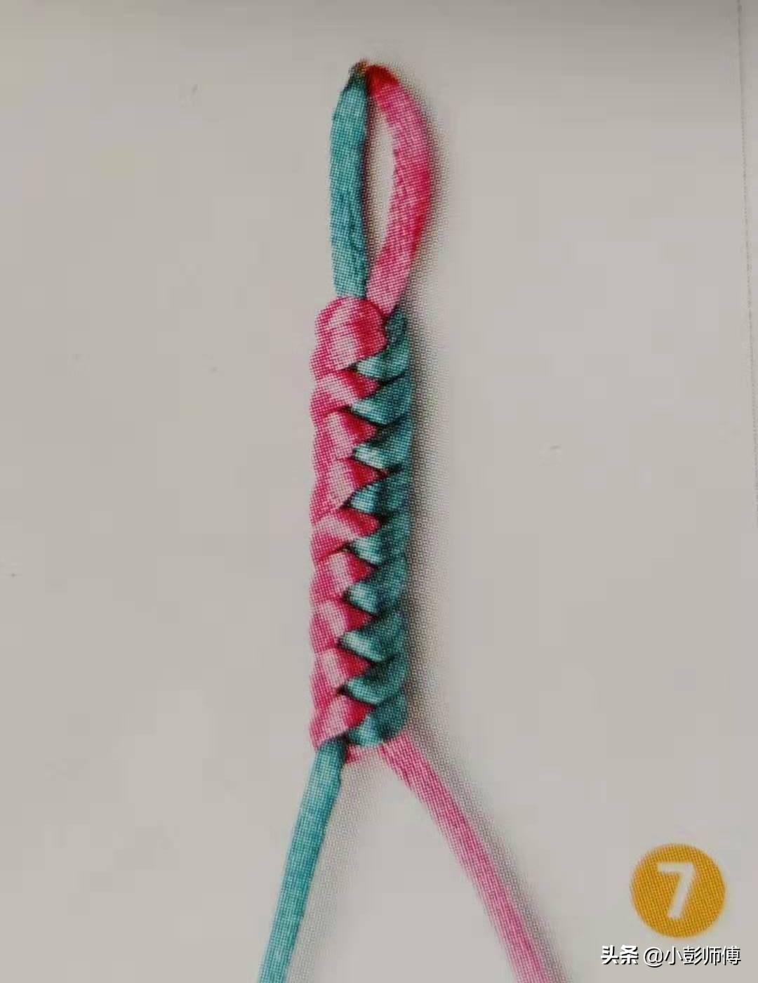手工手链绳的编法蛇结,手工编绳手链教程蛇结