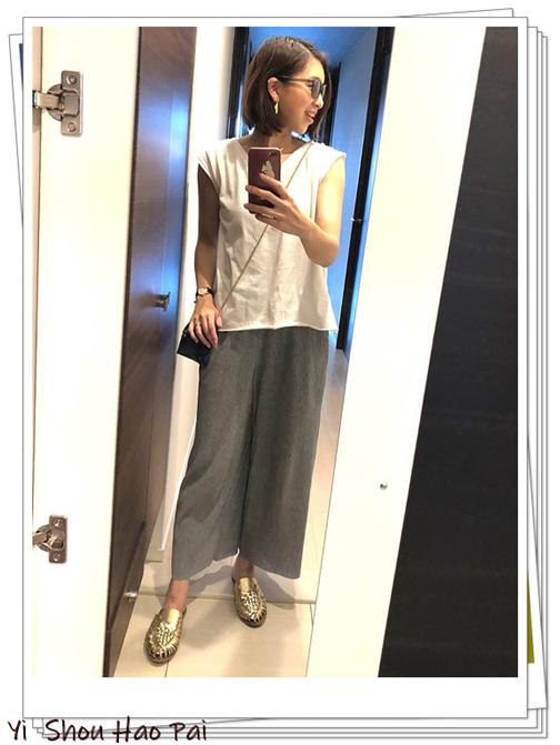 优衣库穿搭夏季女生阔腿裤,优衣库窄版阔腿纯棉女裤