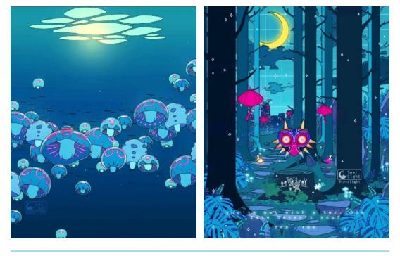 创意爱心插画素材,插画大全100张