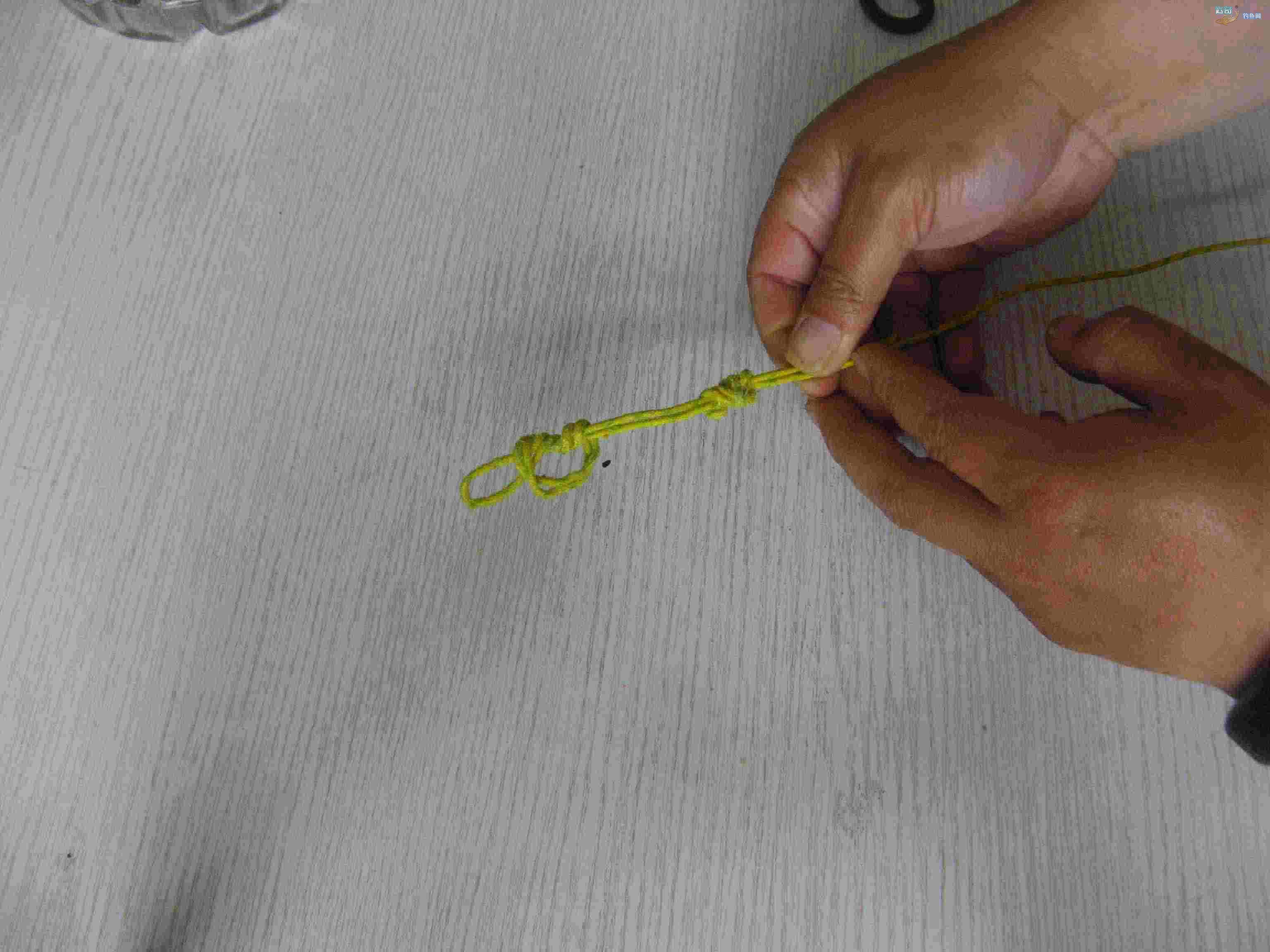 鱼竿马蹄结打结方法,鱼竿马蹄环怎么解