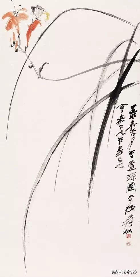 国画兰花画法免费技法教程,国画兰花绘画图