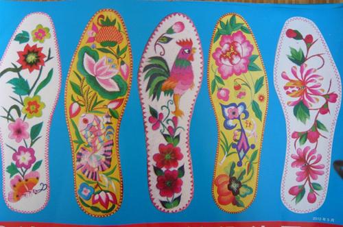 好看刺绣鞋垫花样图案大全,手工刺绣鞋垫花样初学者