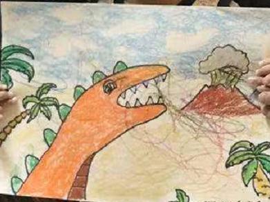 三笔画恐龙棘龙怎么画,怎么样画恐龙画得又简单又好看