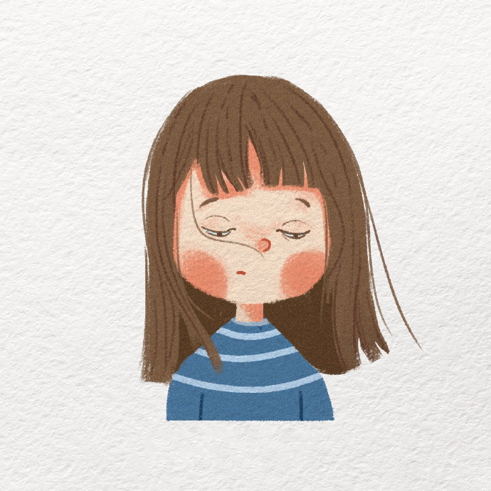 马卡龙色美少女头像,紫色马卡龙少女头像动漫