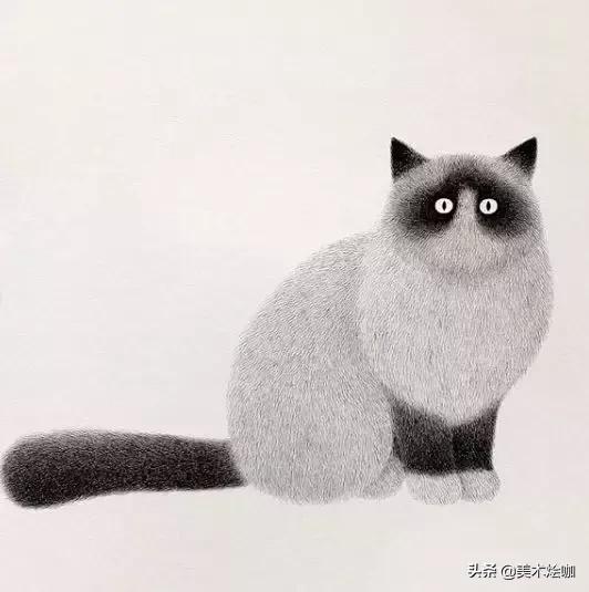 他用一支5块钱的针管笔“撸猫”，17万网友直呼：这猫要活了