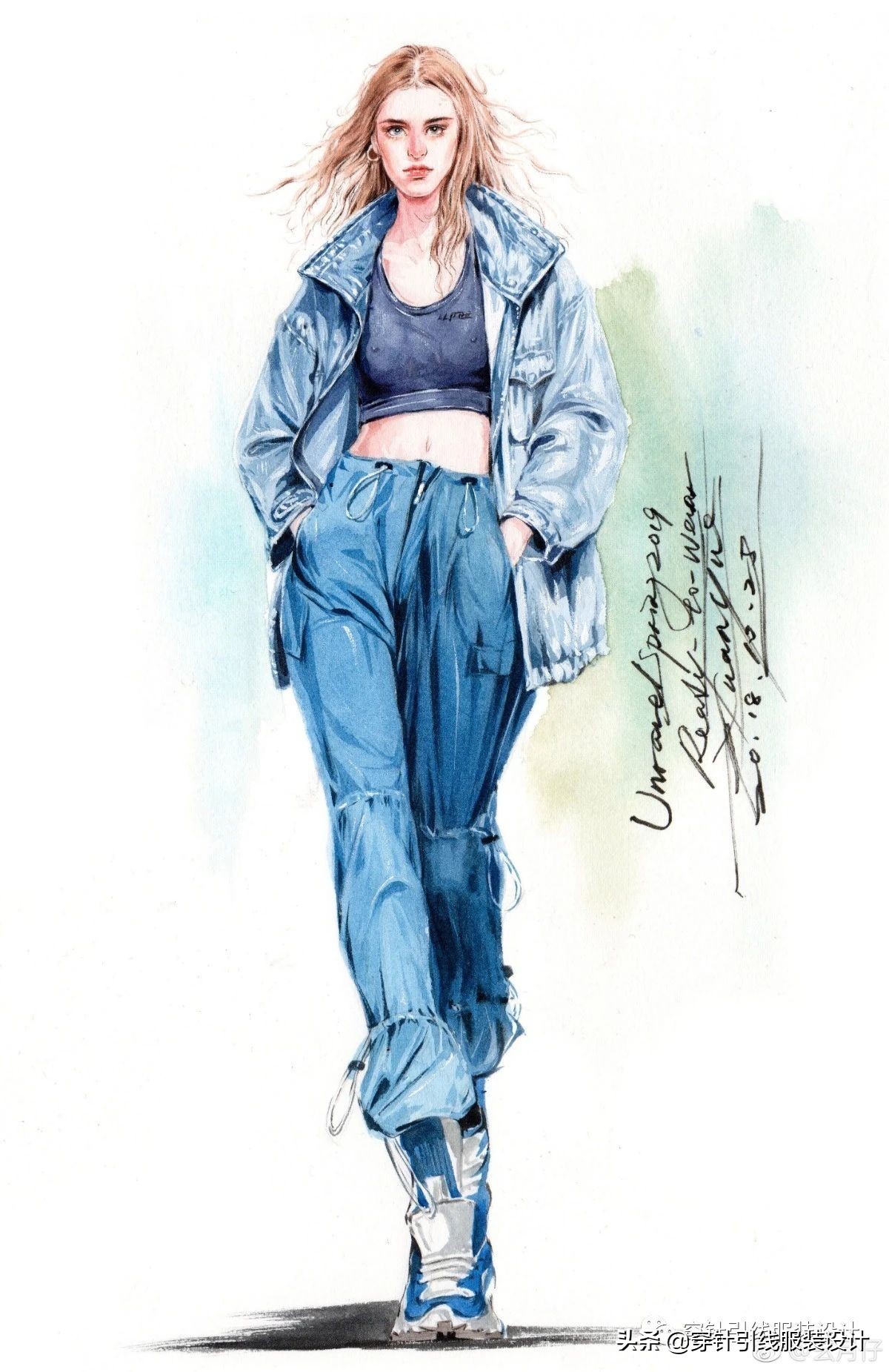 效果图手绘服装,效果图大全70-80平三室