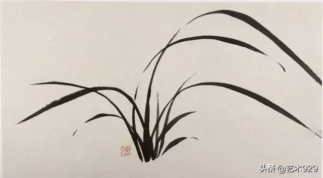 国画兰花画法免费技法教程,国画兰花绘画图