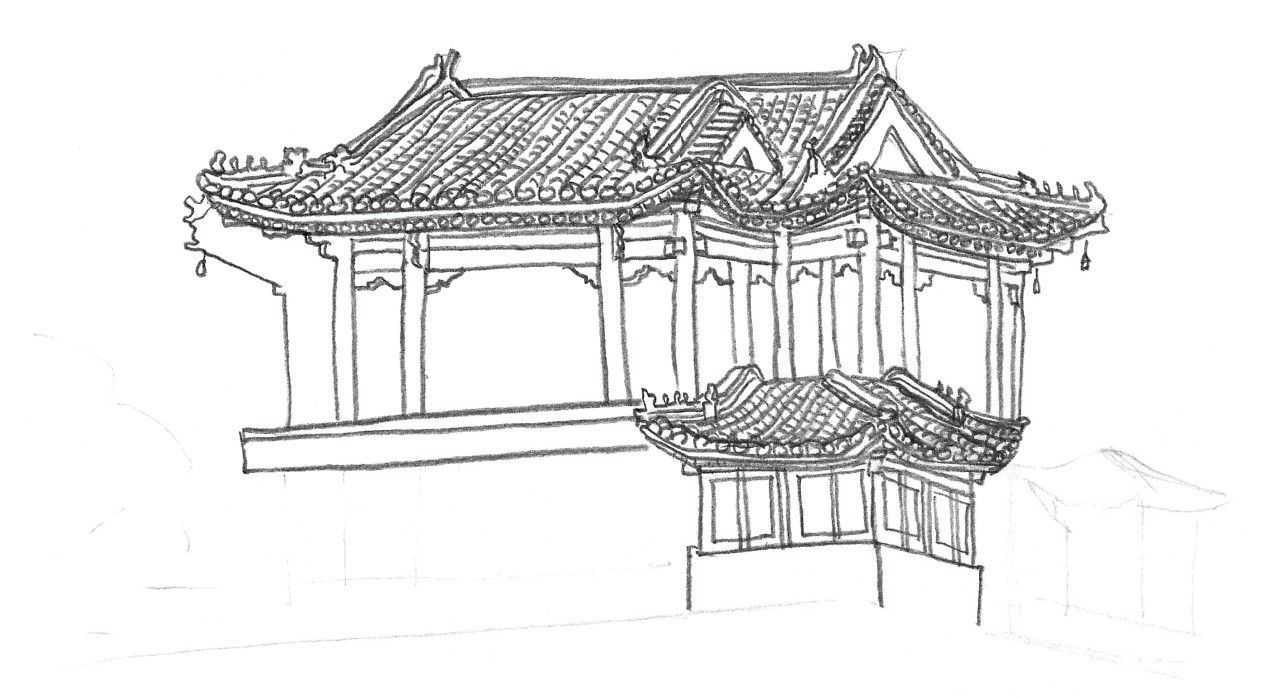 零基础风景速写教程,速写画风景初学者