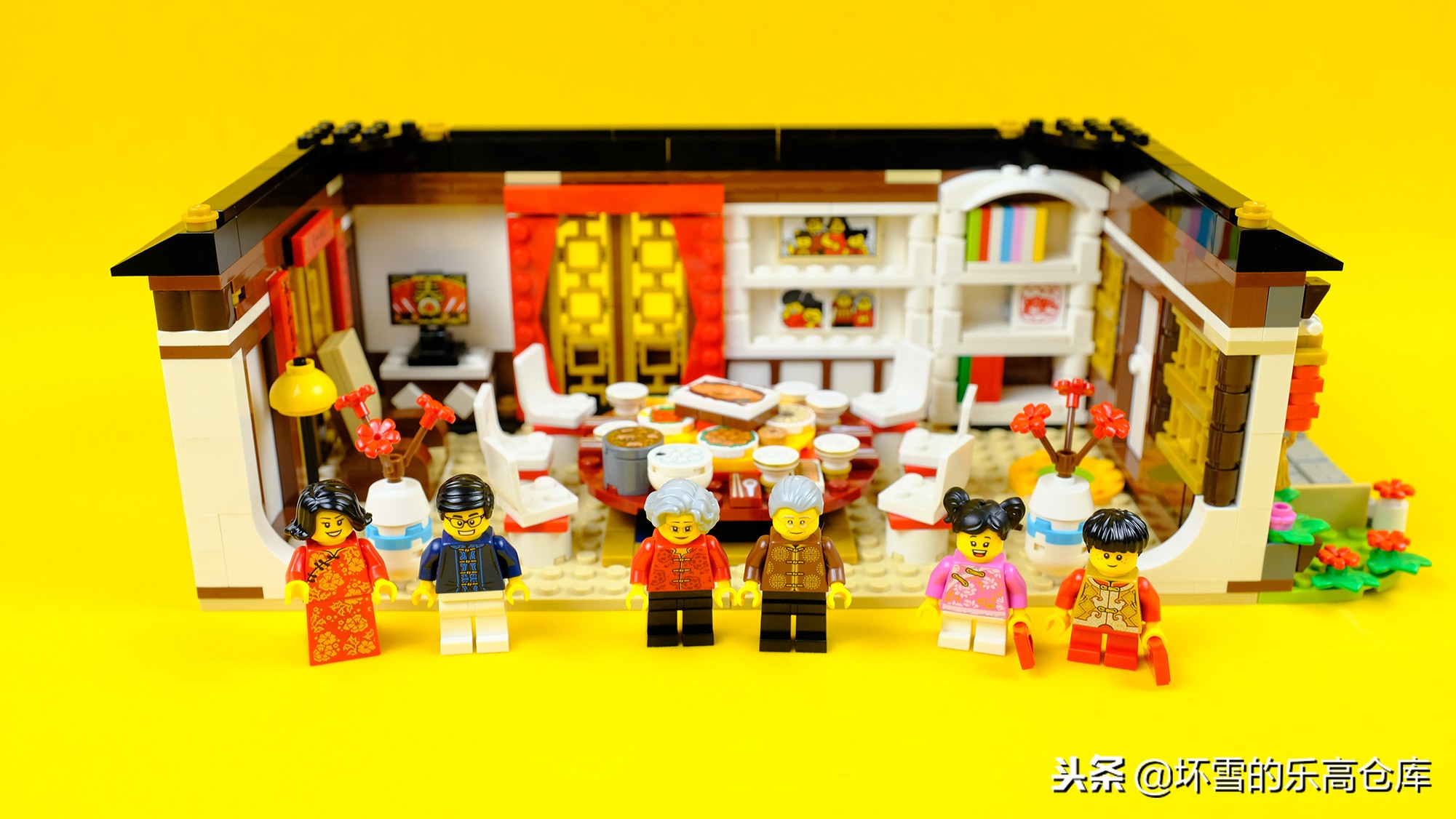 乐高新年套装年夜饭,乐高中国新年年夜饭