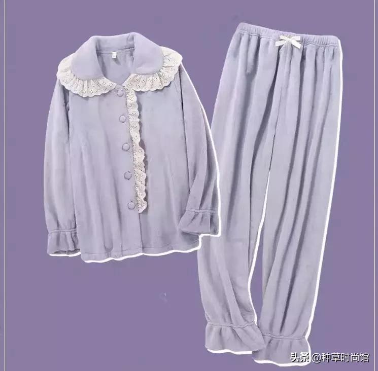 各类款式超好看的睡衣安排一下,女士出街加绒加厚睡衣