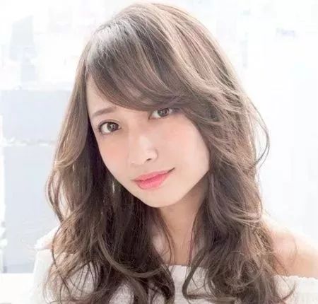 长脸型中长发烫发图片大全,小脸型中长发烫发