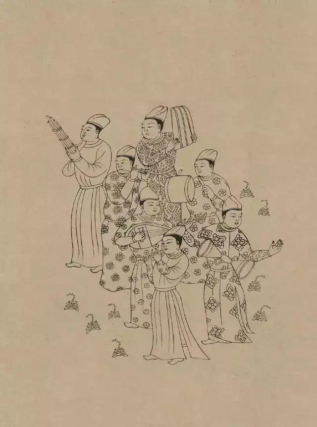 敦煌画线稿描摹,敦煌壁画白描勾线教程