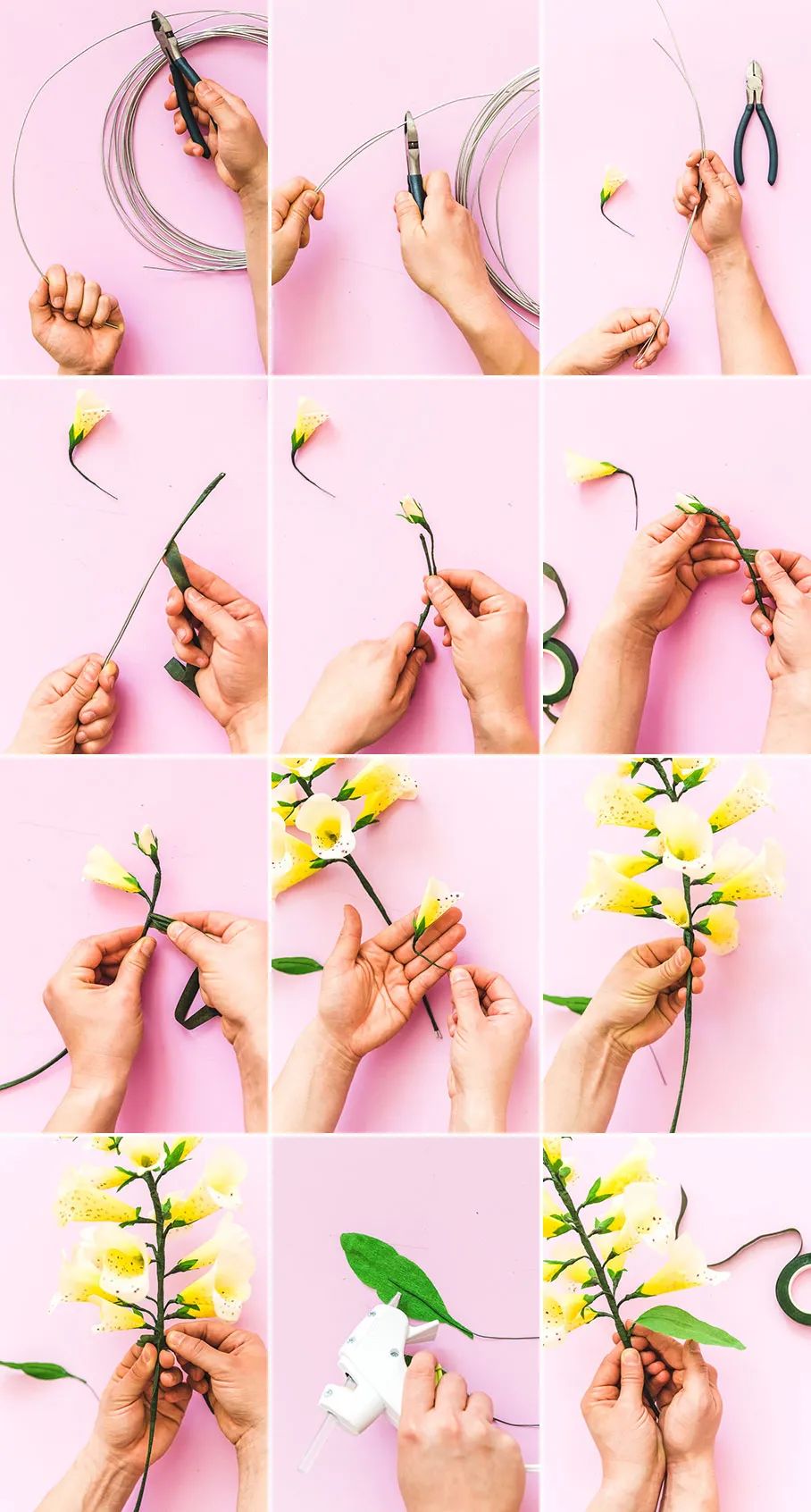 用手工纸做出来的花型装饰,软皱纹纸手工花