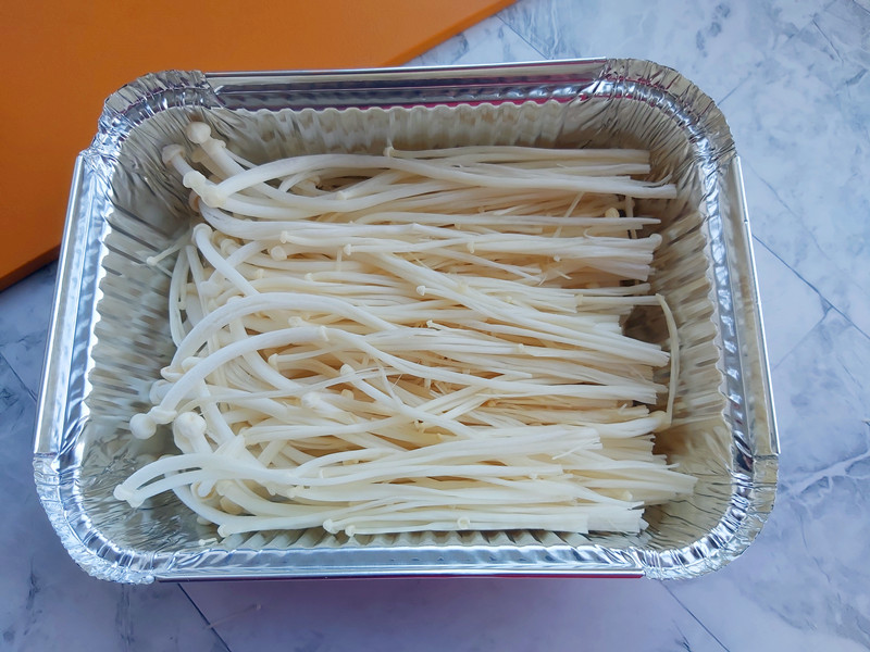 锡纸金针菇烤箱做法低脂,低脂锡纸金针菇牛肉做法