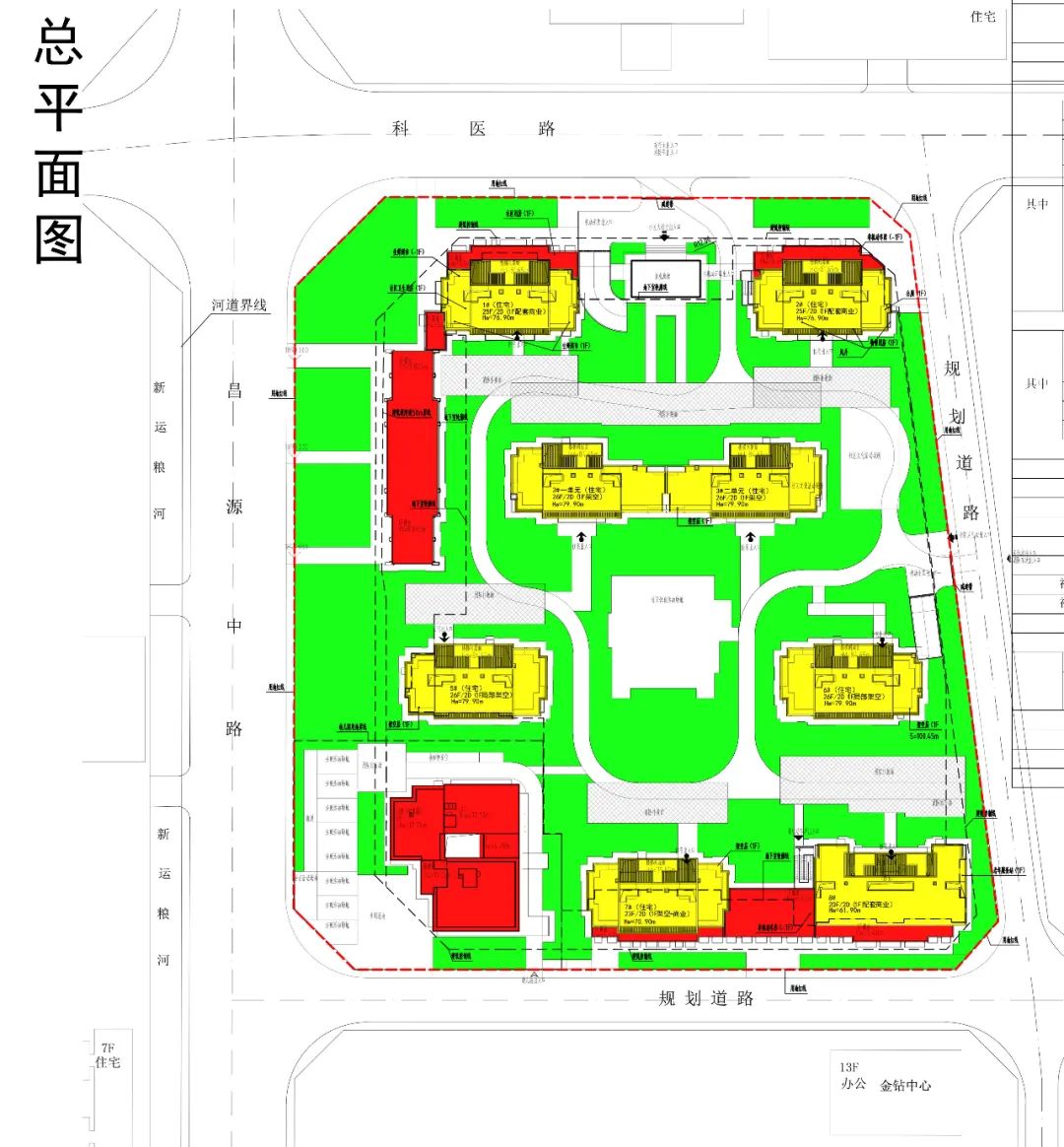 昆明绿城诚园2梯4户连廊中间户型,昆明绿城诚园户型图
