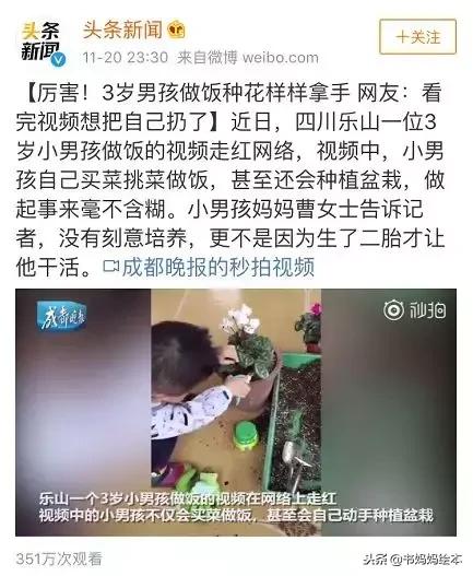 3岁宝宝种花视频,3岁男孩做饭视频