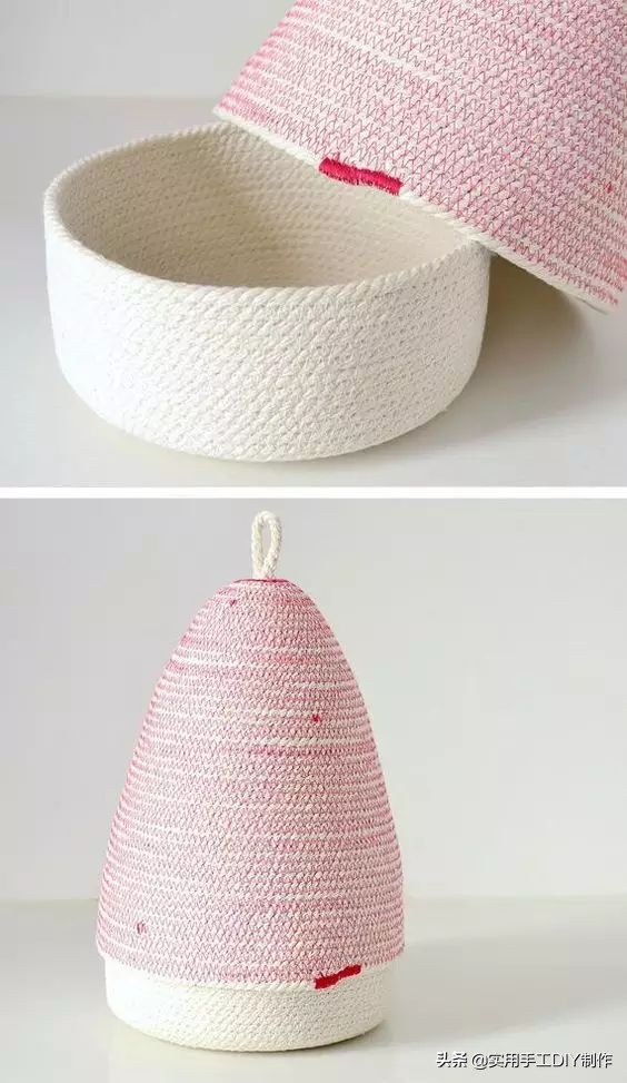 手工用绳子编织篮子简单又好看,怎样手工编篮子