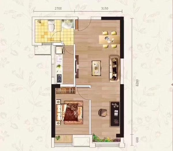 城市中央广场誉峰公寓,孝感誉峰公寓72平装修
