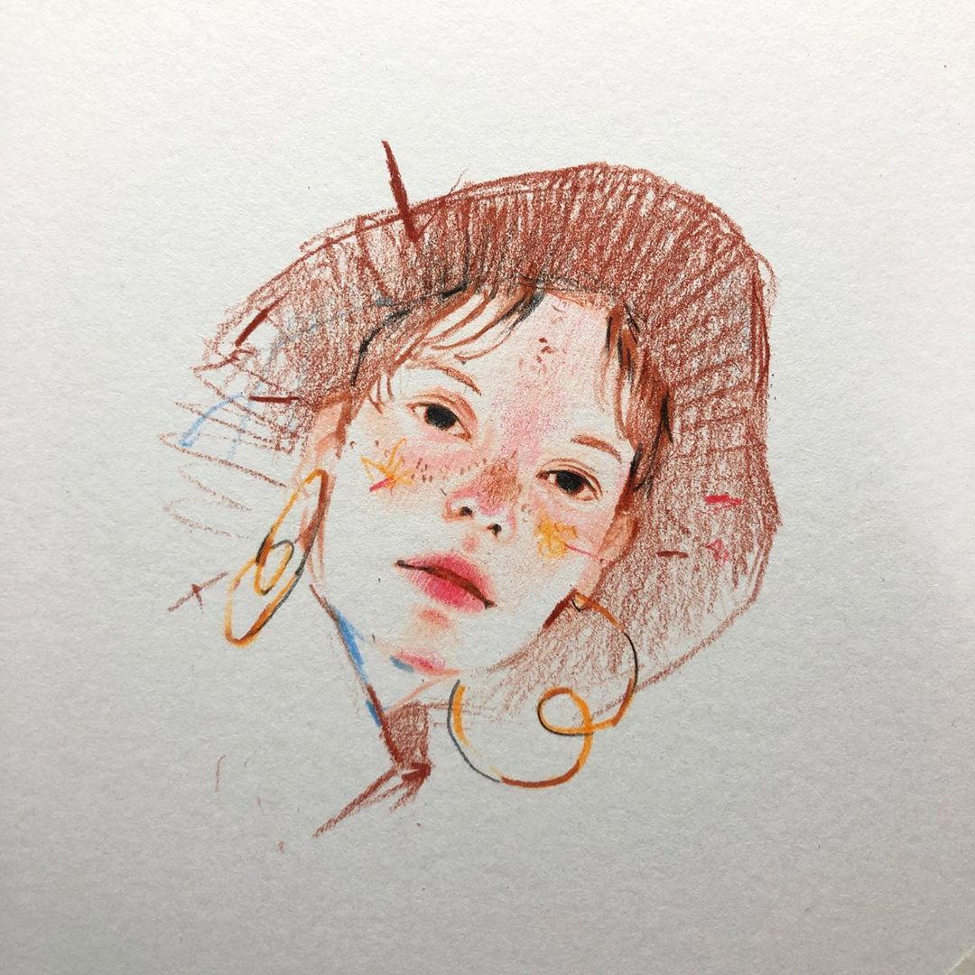 非常适合初学者的画小插画彩铅,彩铅插画手绘中国古风人物四年级