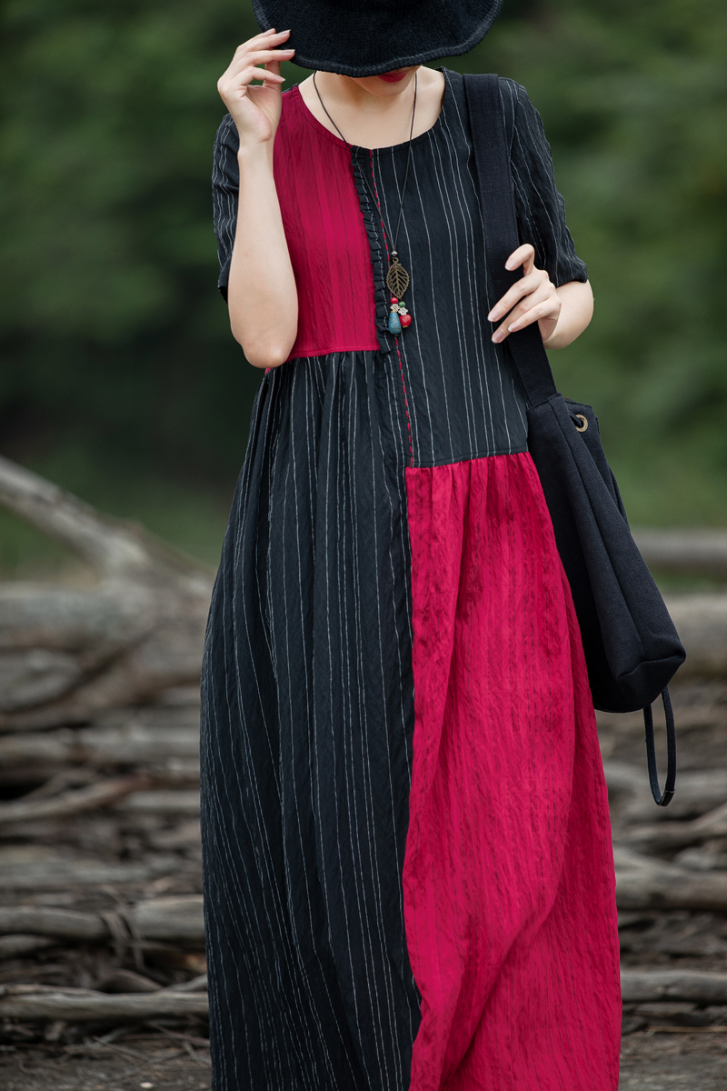 用优雅大方的棉麻风连衣裙作母亲节礼物，至真、至诚、至爱