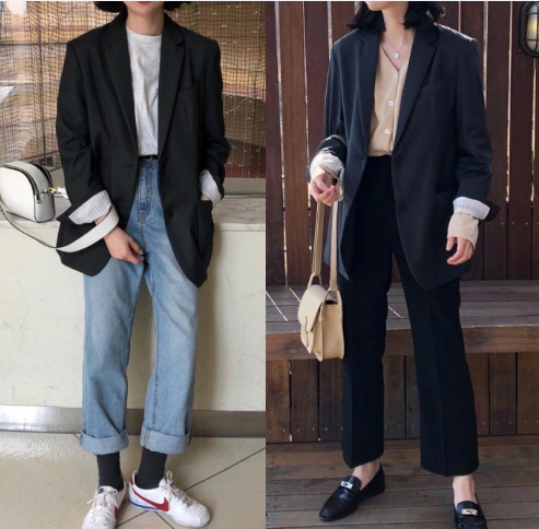 宽松的裤子怎么穿才好看,特别宽松肥大的裤子怎么穿